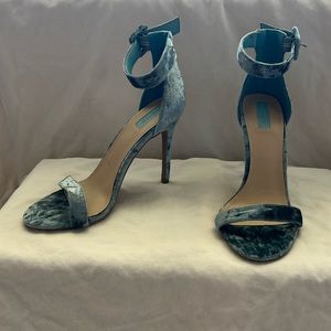 Velvet Blue Heels